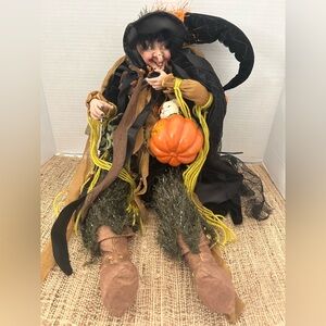Mark Roberts Halloween Scared Cat Prince Witch Fairy # 51-46594. Retired W/Box